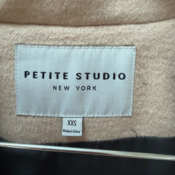 Petite Studio colorblock wool-blend coat - Picture 2 of 5